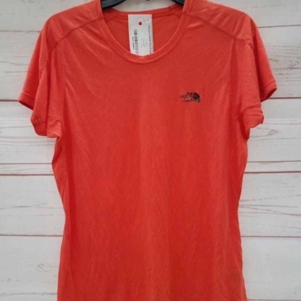 The North Face Women's Orange Shirt Sz. L